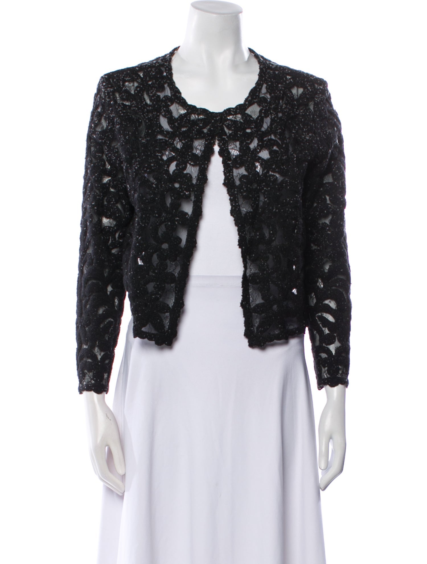 Oscar de la Renta Floral Print Evening Jacket