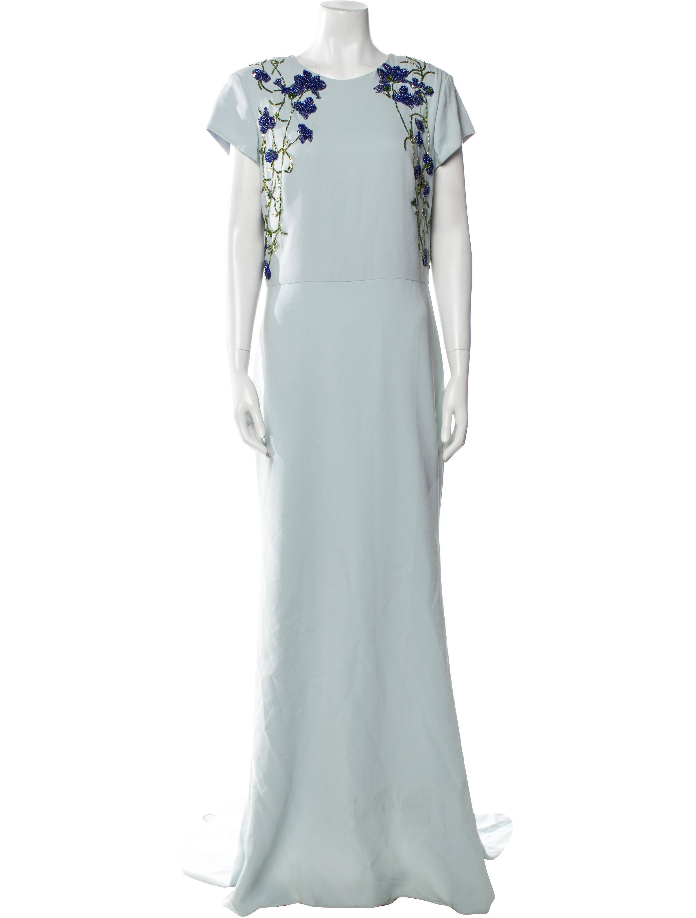 Oscar de la Renta Silk Long Dress