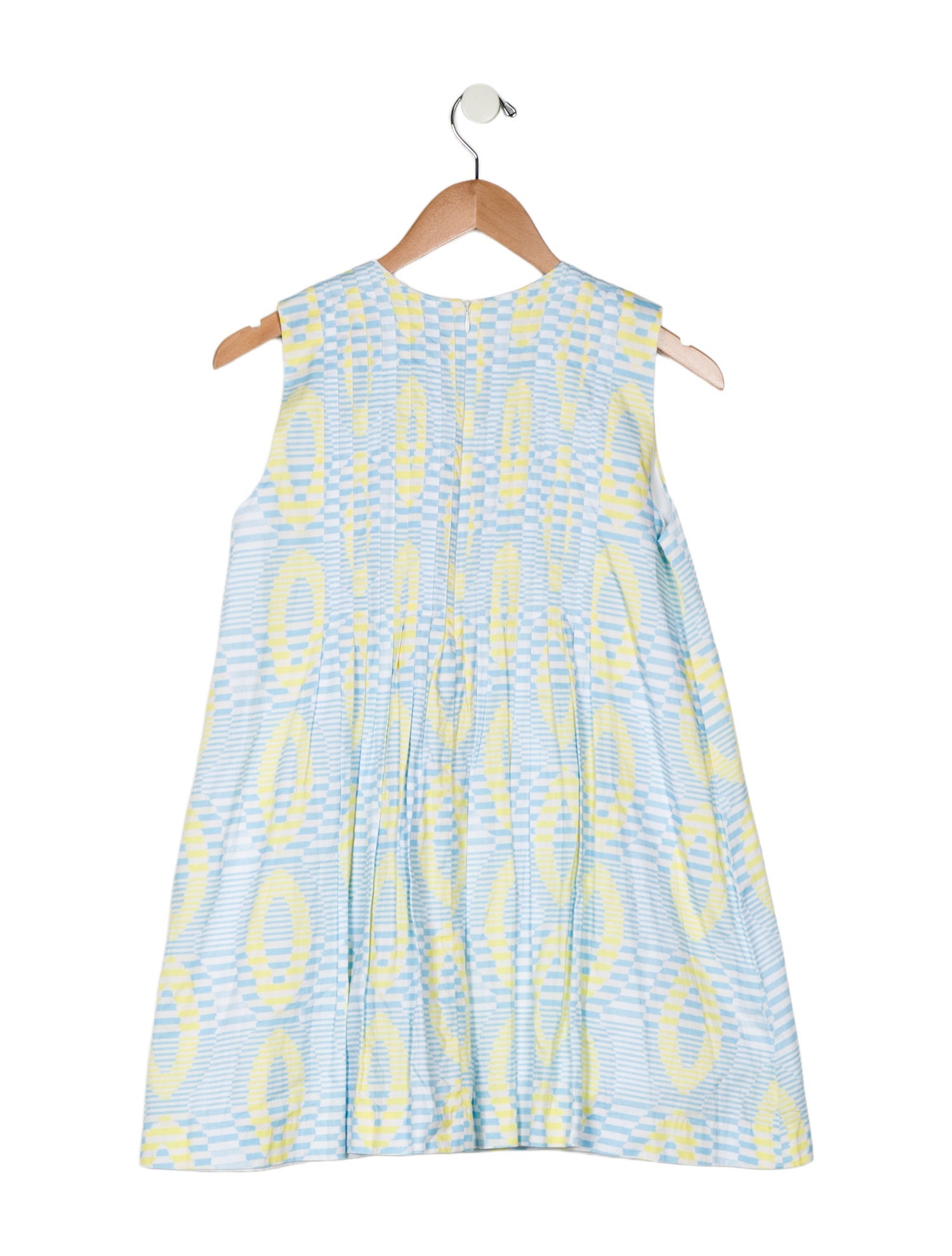Oscar de la Renta Girls Sleeveless Pattern Dress