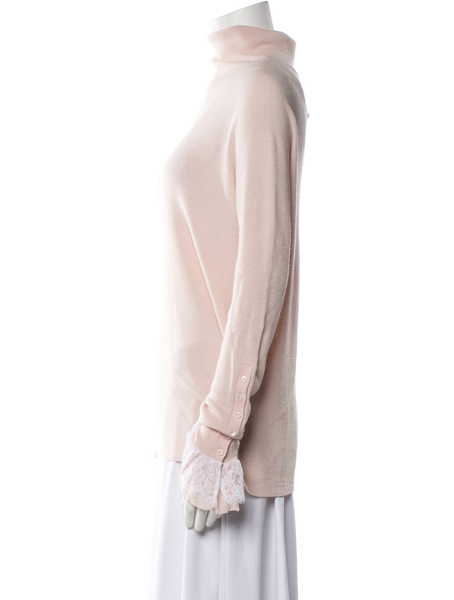 Oscar de la Renta Virgin Wool Turtleneck Sweater