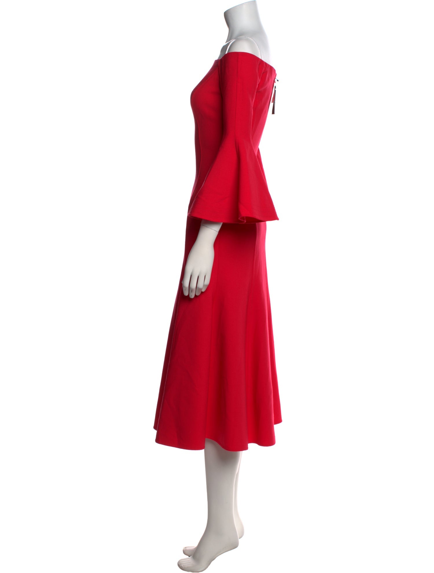 Oscar de la Renta Virgin Wool Midi Length Dress w/ Tags