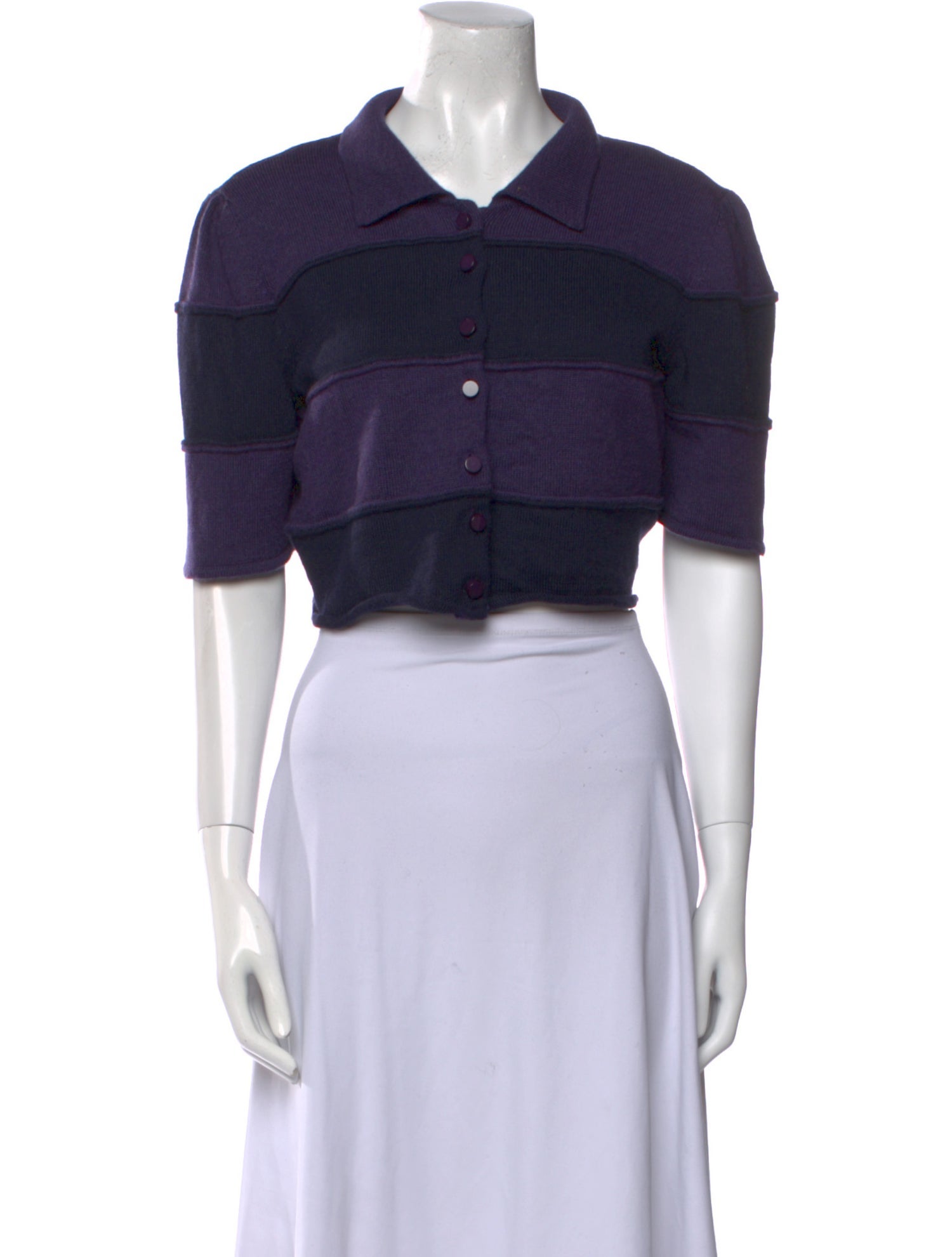 Oscar de la Renta Cashmere Colorblock Pattern Sweater