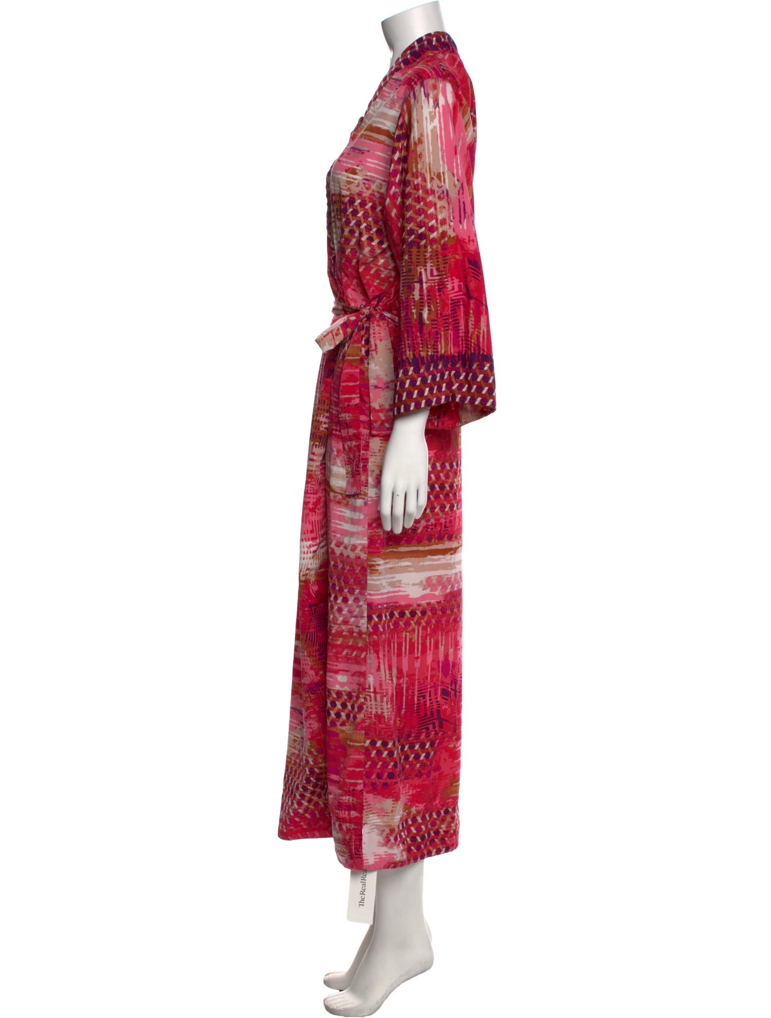 Oscar de la Renta Printed Long Dress