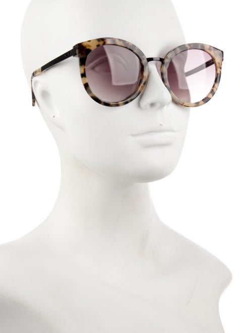 Oscar de la Renta Cat-Eye Mirrored Sunglasses