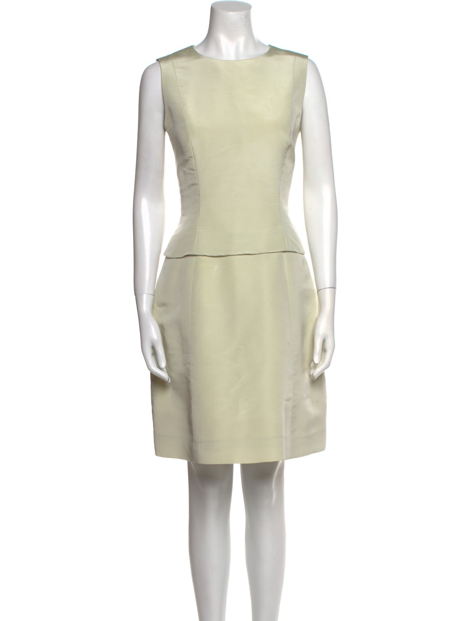 Oscar de la Renta Corduroy Knee-Length Dress