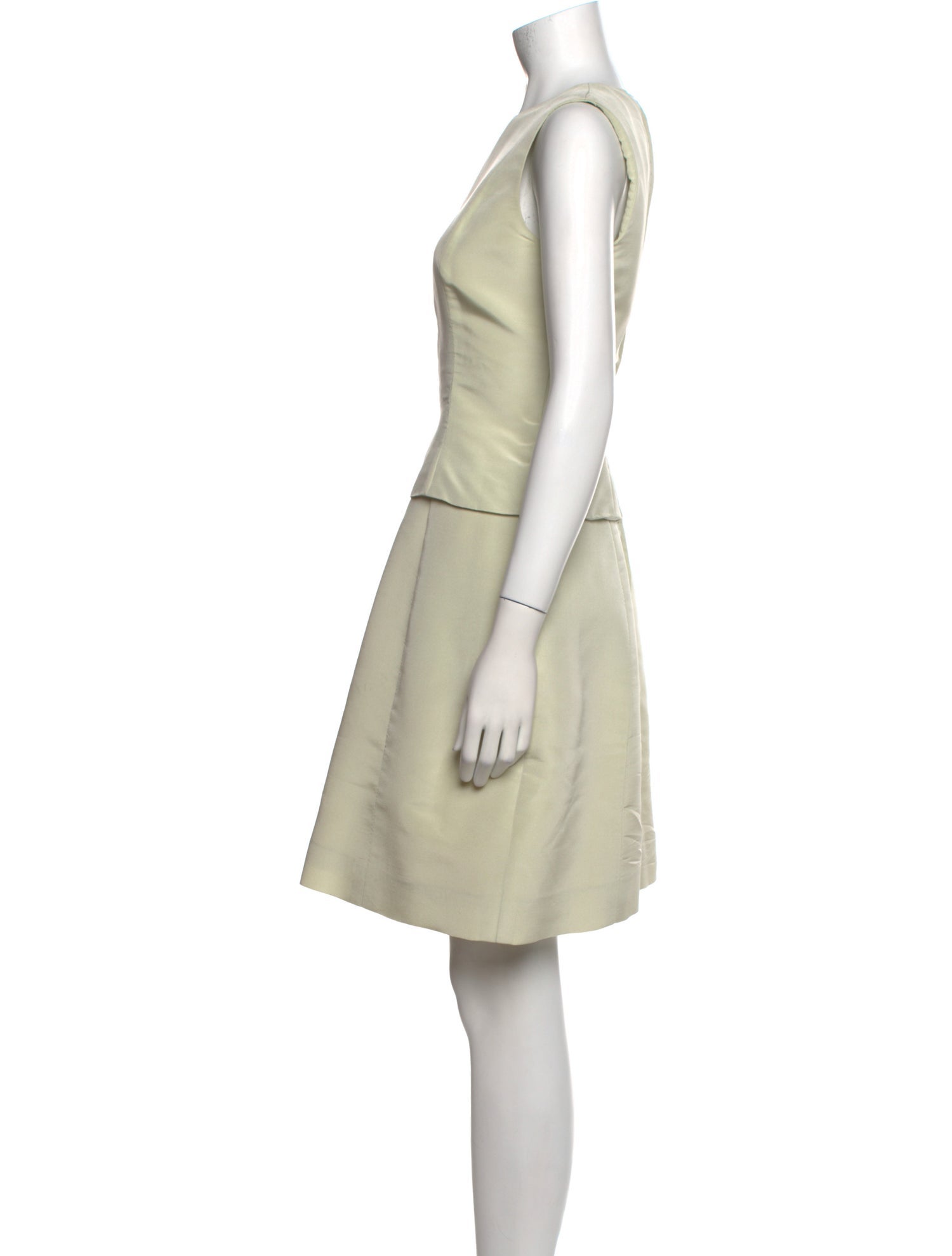 Oscar de la Renta Corduroy Knee-Length Dress