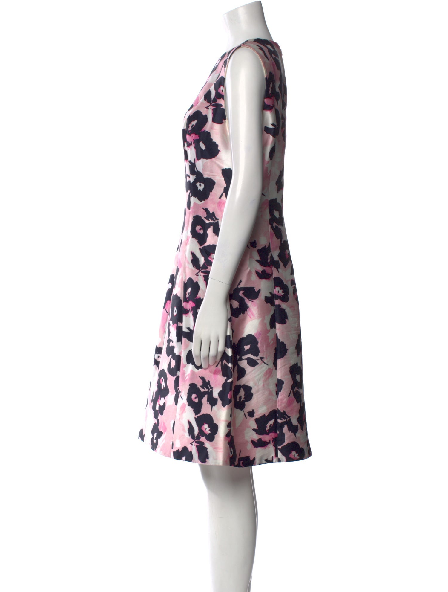 Oscar de la Renta Silk Knee-Length Dress