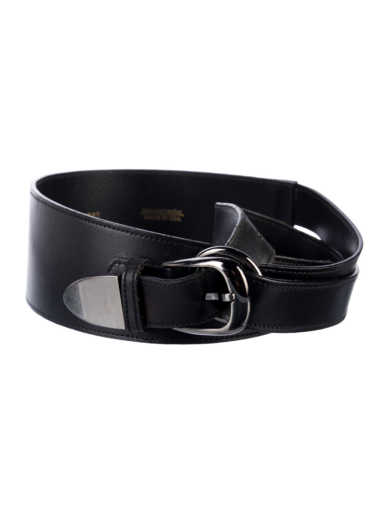 Oscar de la Renta Wide Leather Waist Belt