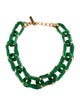 Oscar de la Renta Resin Link Chain Necklace