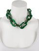Oscar de la Renta Resin Link Chain Necklace