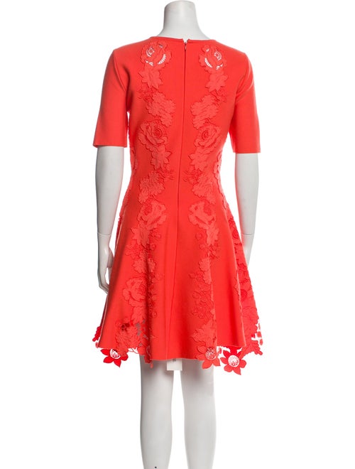 Oscar de la Renta Virgin Wool Knee-Length Dress