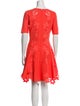 Oscar de la Renta Virgin Wool Knee-Length Dress