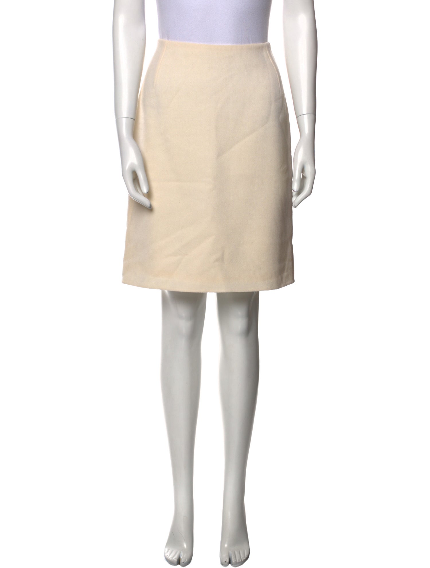 Oscar de la Renta Wool Knee-Length Skirt