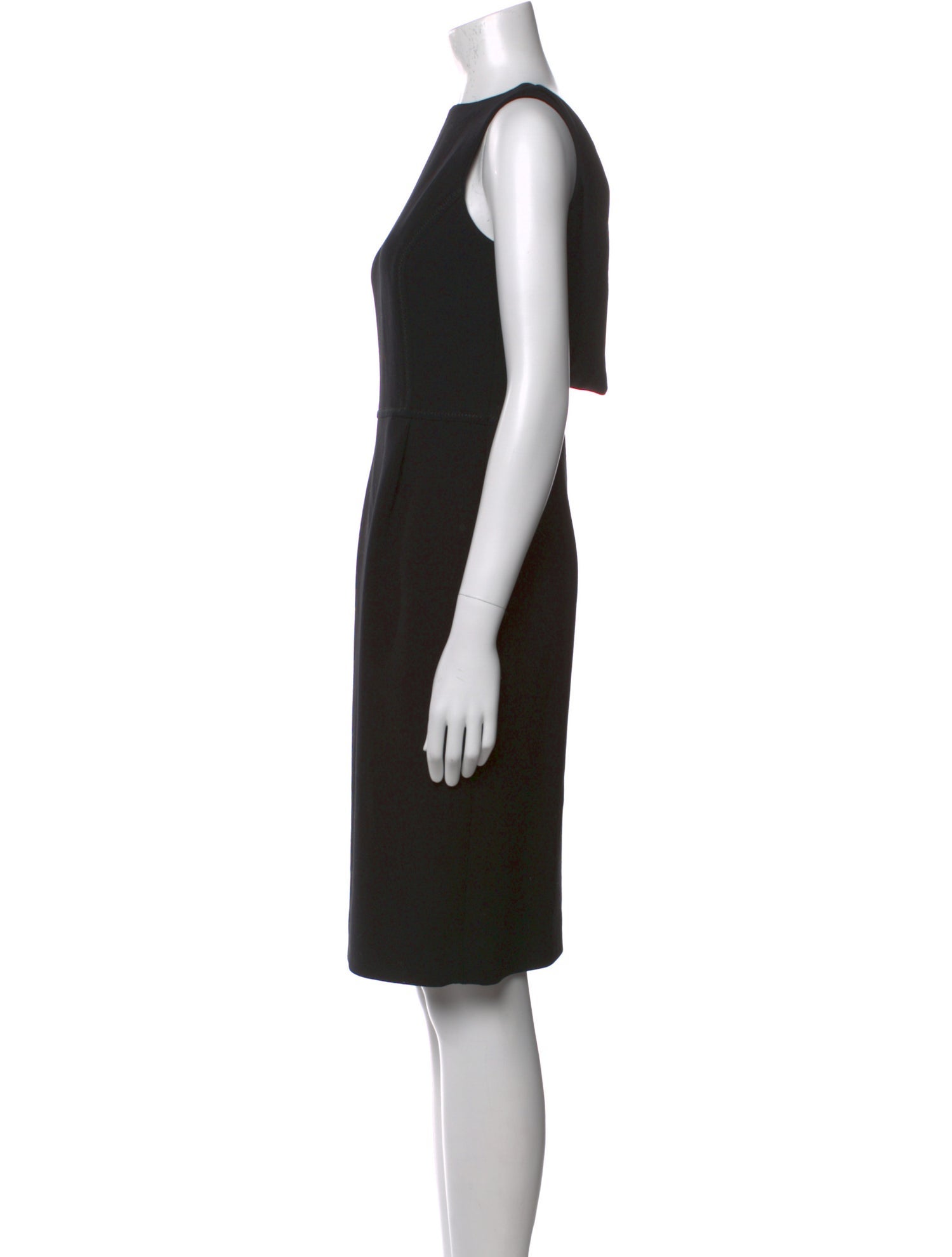 Oscar de la Renta Wool Knee-Length Dress