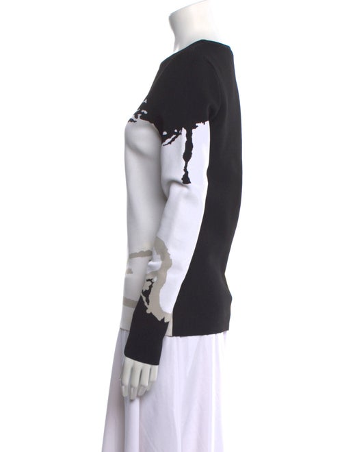 Oscar de la Renta Graphic Print Crew Neck Sweatshirt