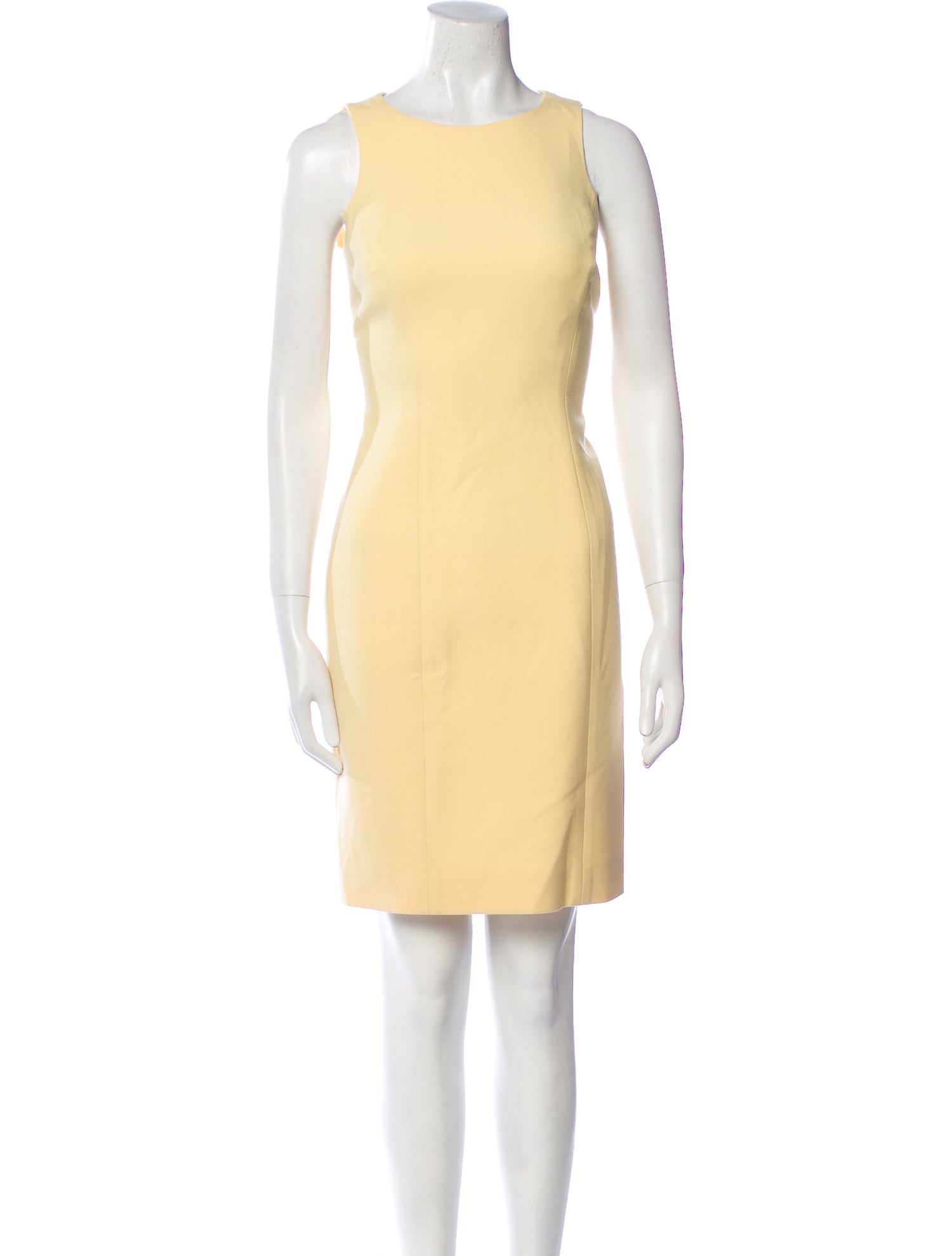 Oscar de la Renta Wool Knee-Length Dress