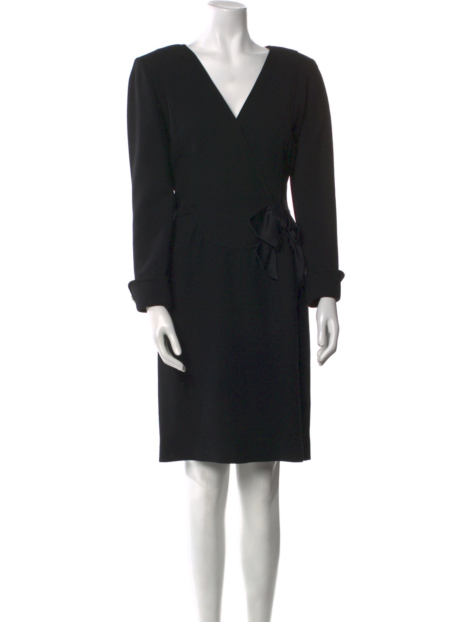 Oscar de la Renta Wool Knee-Length Dress