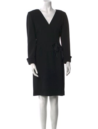 Oscar de la Renta Wool Knee-Length Dress