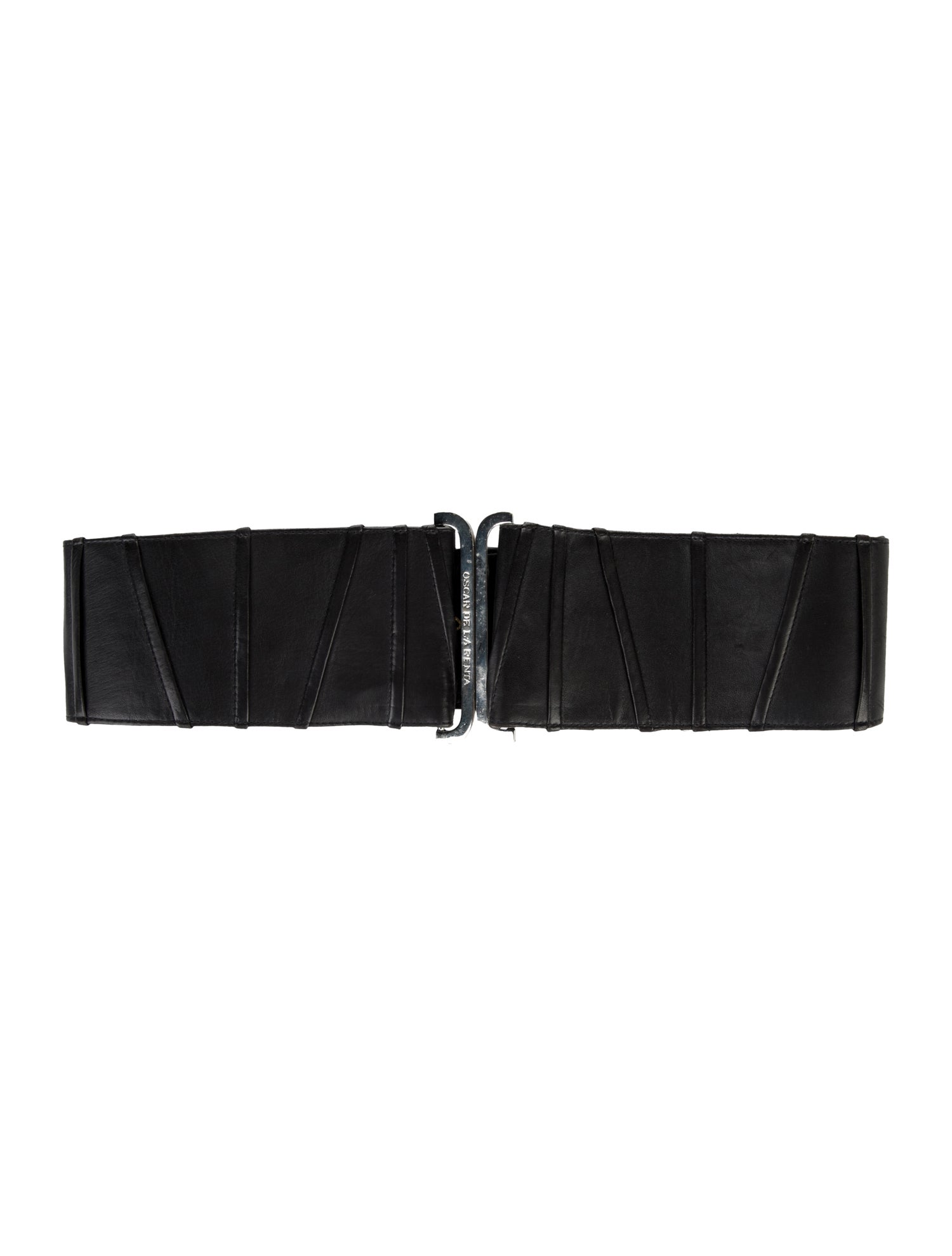 Oscar de la Renta Wide Leather Waist Belt