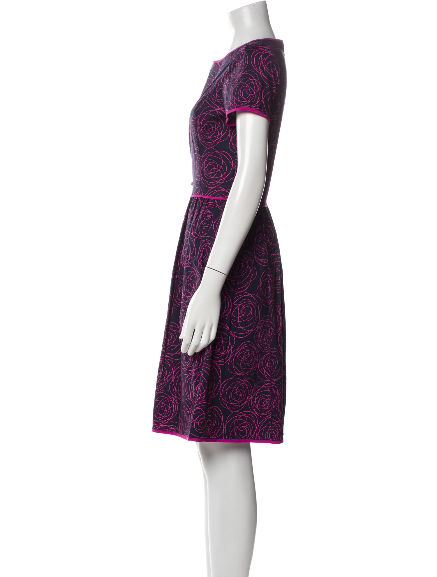 Oscar de la Renta Printed Knee-Length Dress