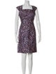 Oscar de la Renta Silk Knee-Length Dress