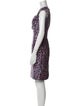 Oscar de la Renta Silk Knee-Length Dress