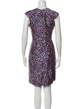 Oscar de la Renta Silk Knee-Length Dress