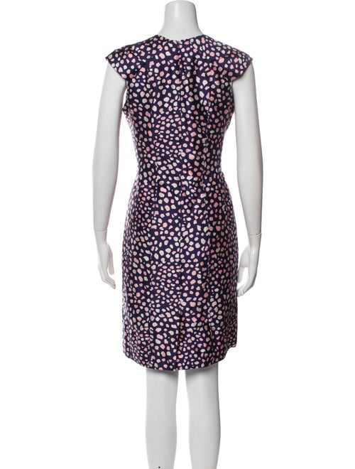 Oscar de la Renta Silk Knee-Length Dress