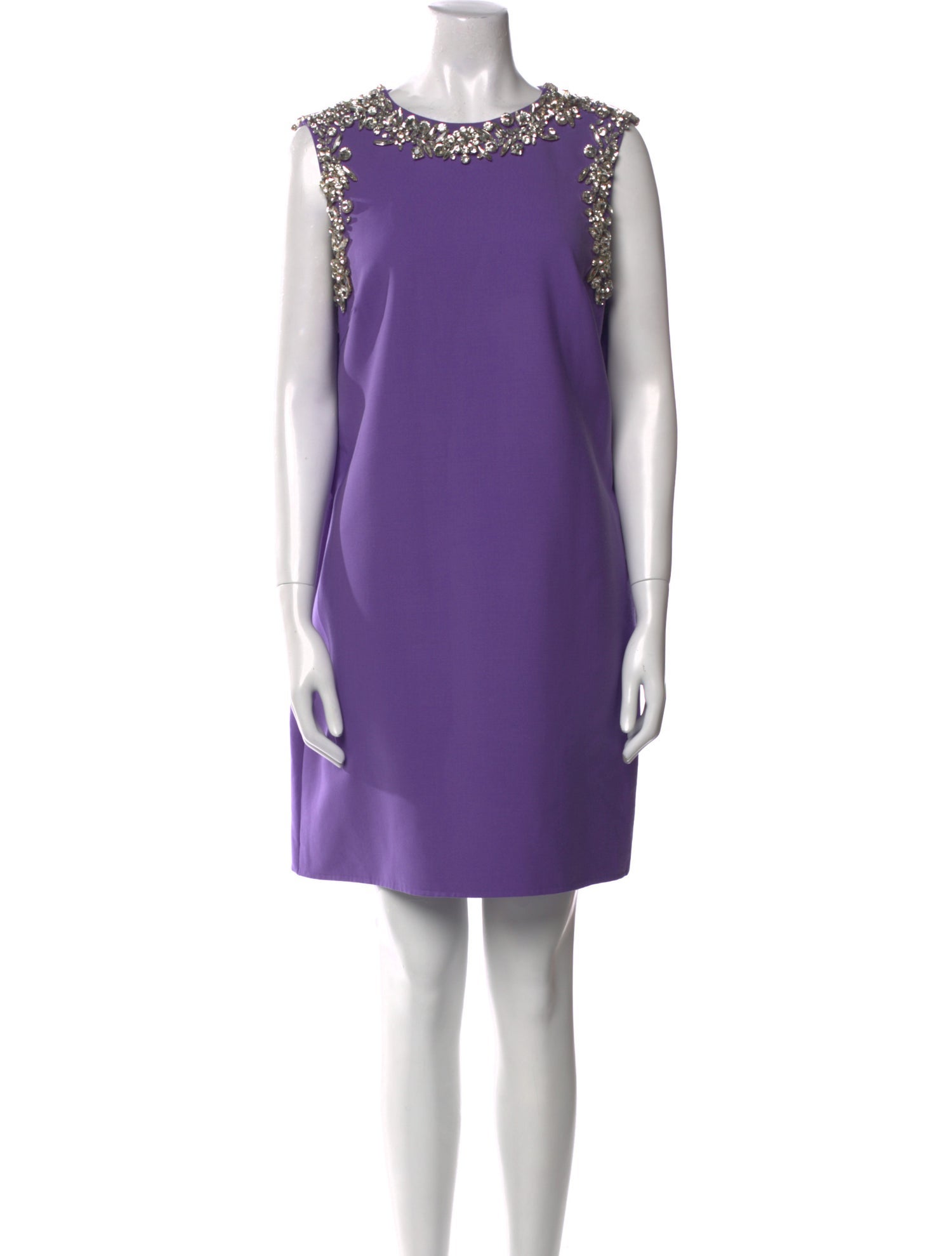 Oscar de la Renta Virgin Wool Mini Dress