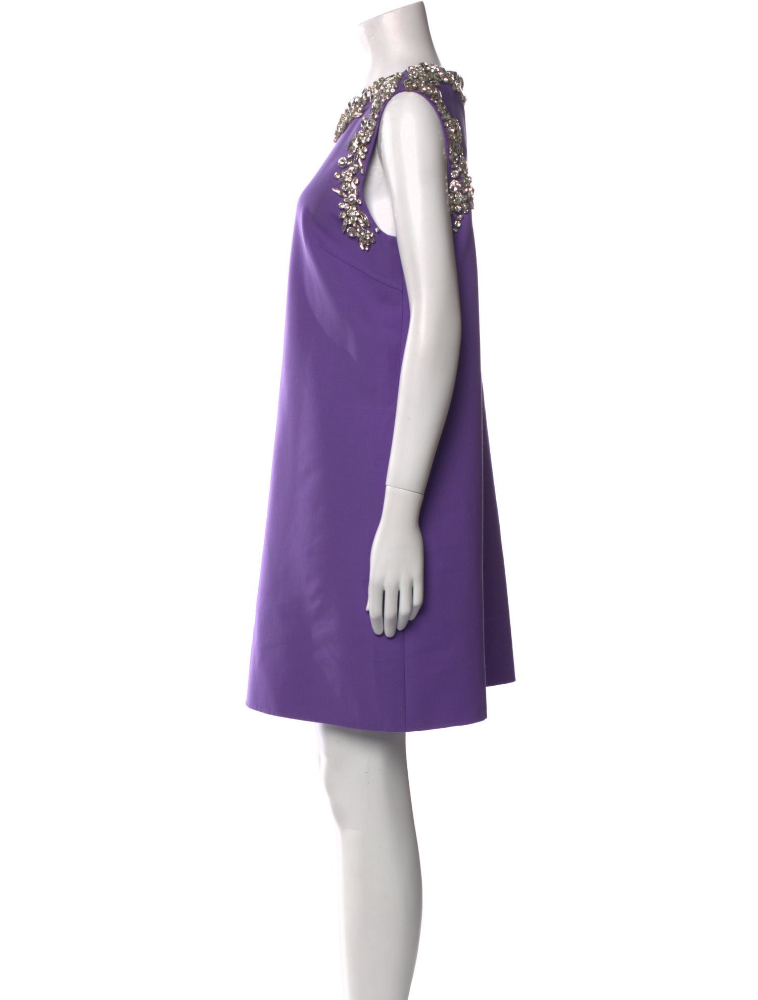 Oscar de la Renta Virgin Wool Mini Dress