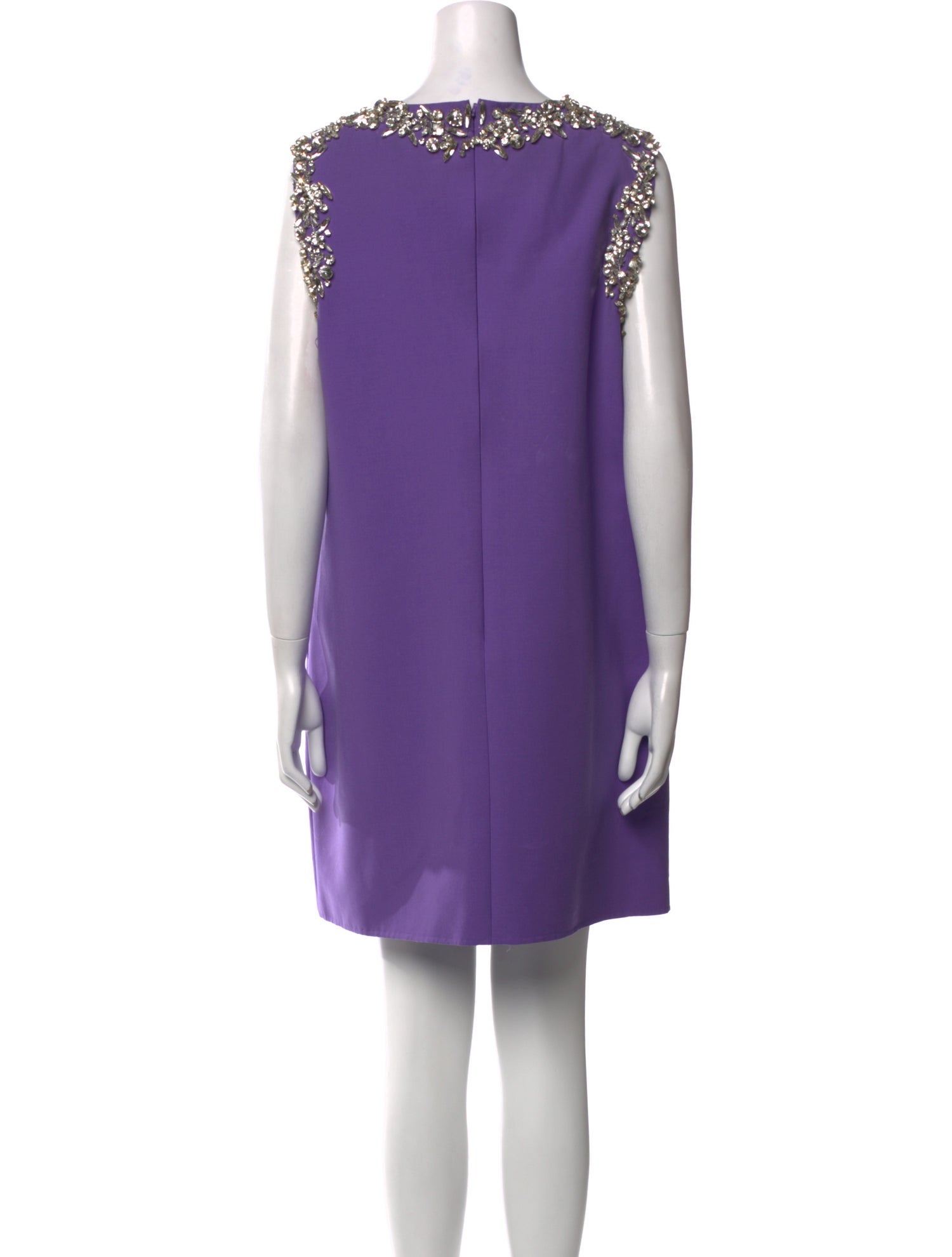 Oscar de la Renta Virgin Wool Mini Dress