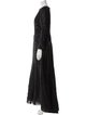 Oscar de la Renta Crew Neck Long Dress