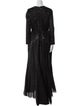 Oscar de la Renta Crew Neck Long Dress