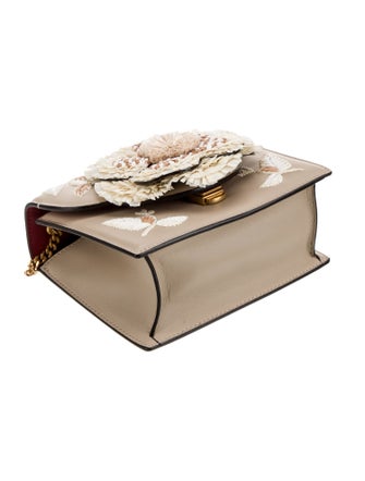 Oscar de la Renta Leather Tro Mini