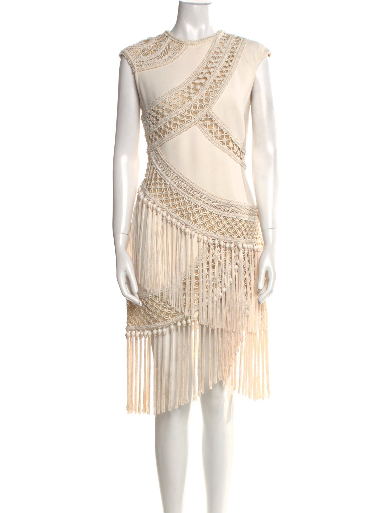 Oscar de la Renta Virgin Wool Knee-Length Dress