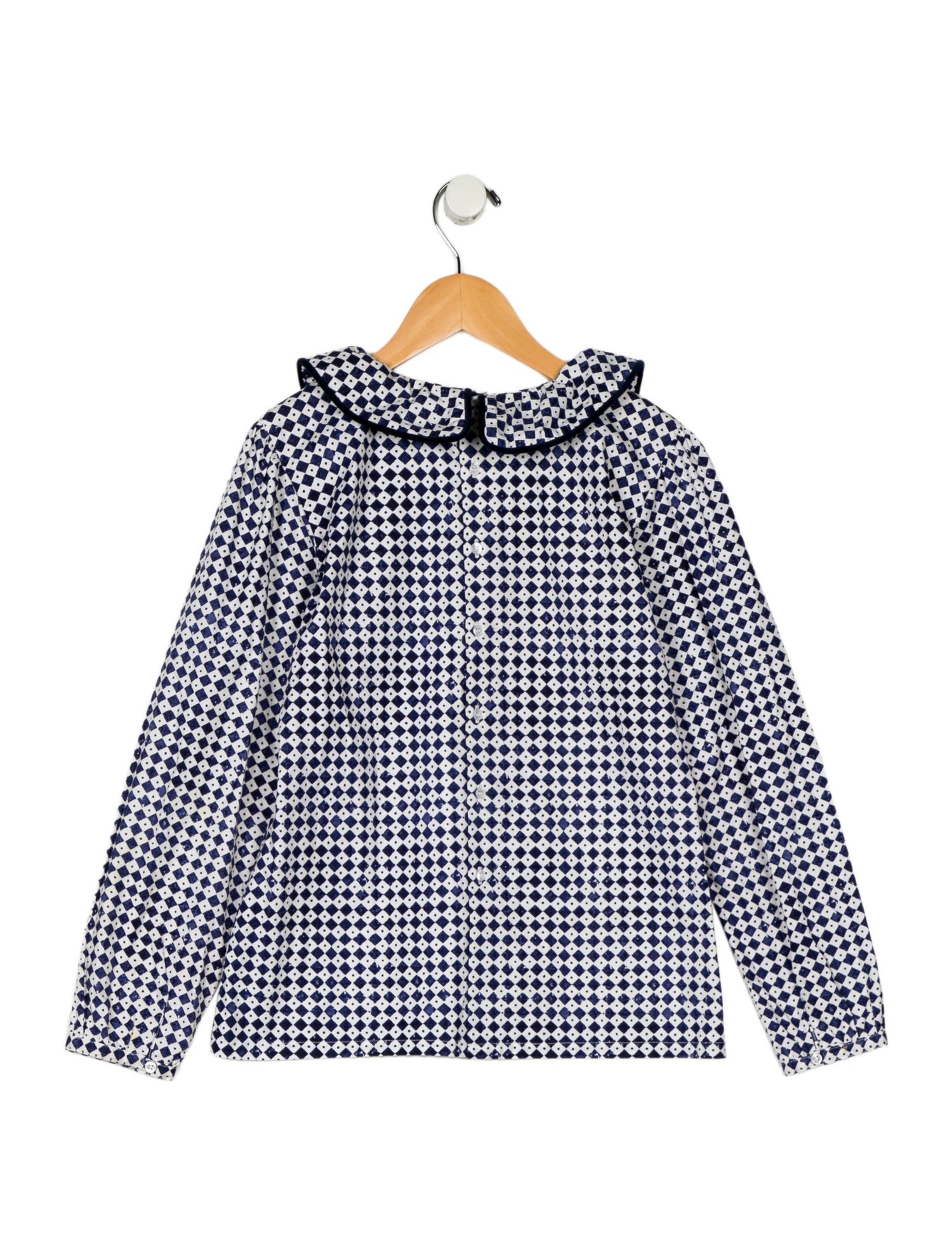 Oscar de la Renta Kid girls' long sleeve shirt