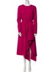 Oscar de la Renta Virgin Wool Long Dress