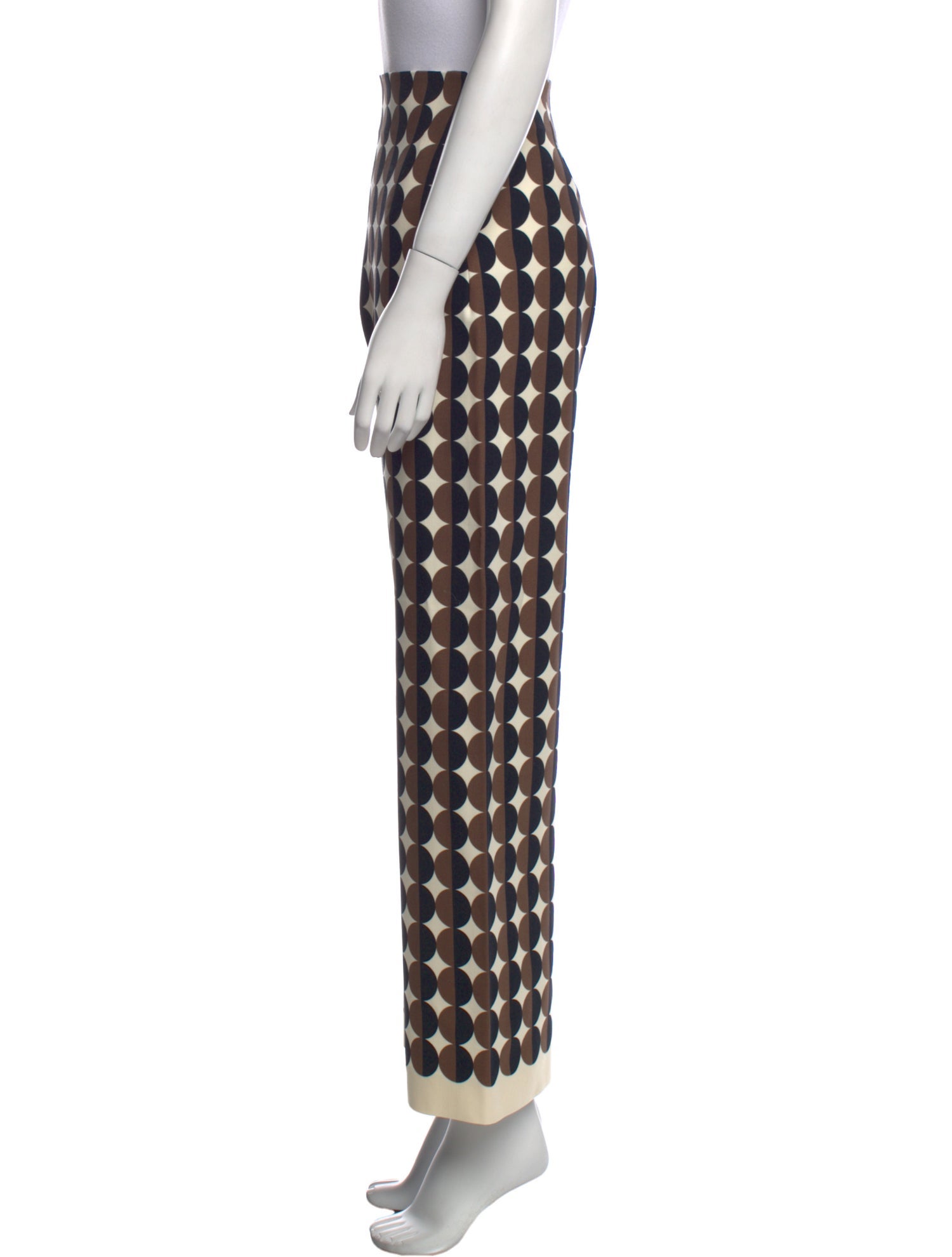 Oscar de la Renta Virgin Wool Wide Leg Pants