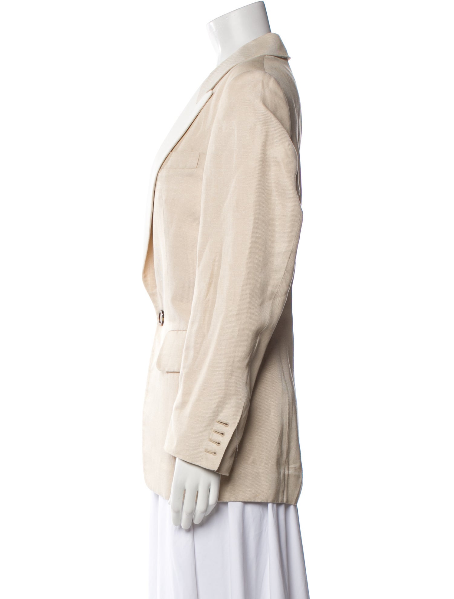 Oscar de la Renta 2019 Linen Blazer