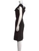 Oscar de la Renta Asymmetrical Knee-Length Dress