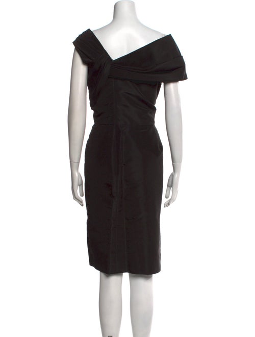 Oscar de la Renta Asymmetrical Knee-Length Dress
