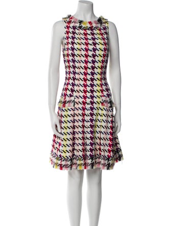 Oscar de la Renta Silk Mini Dress