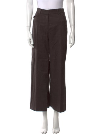 Oscar de la Renta Wool Wide Leg Pants
