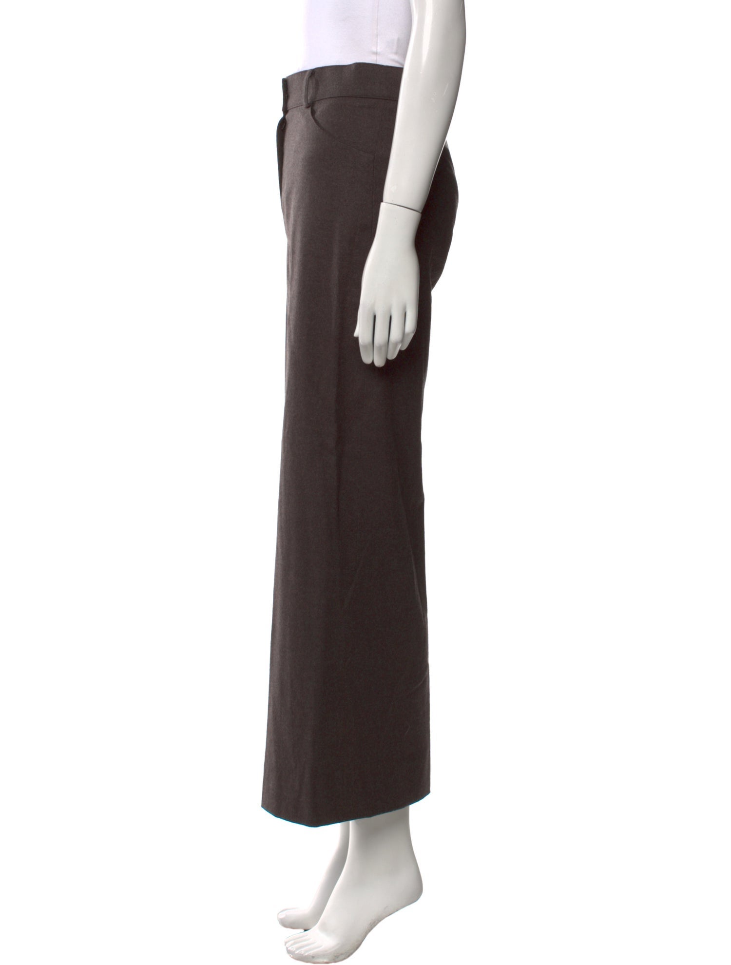 Oscar de la Renta Wool Wide Leg Pants