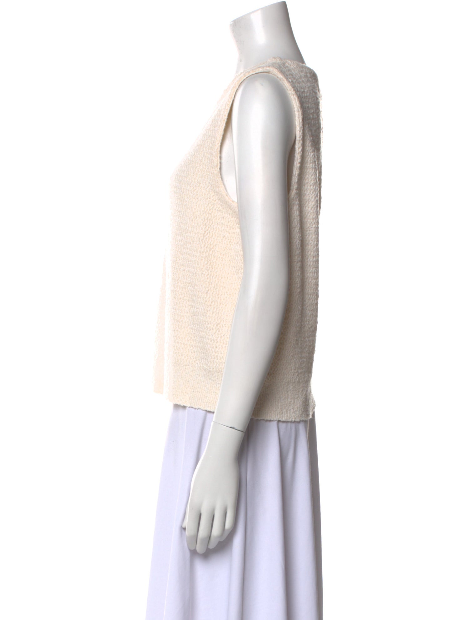 Oscar de la Renta Wool Scoop Neck Top w/ Tags