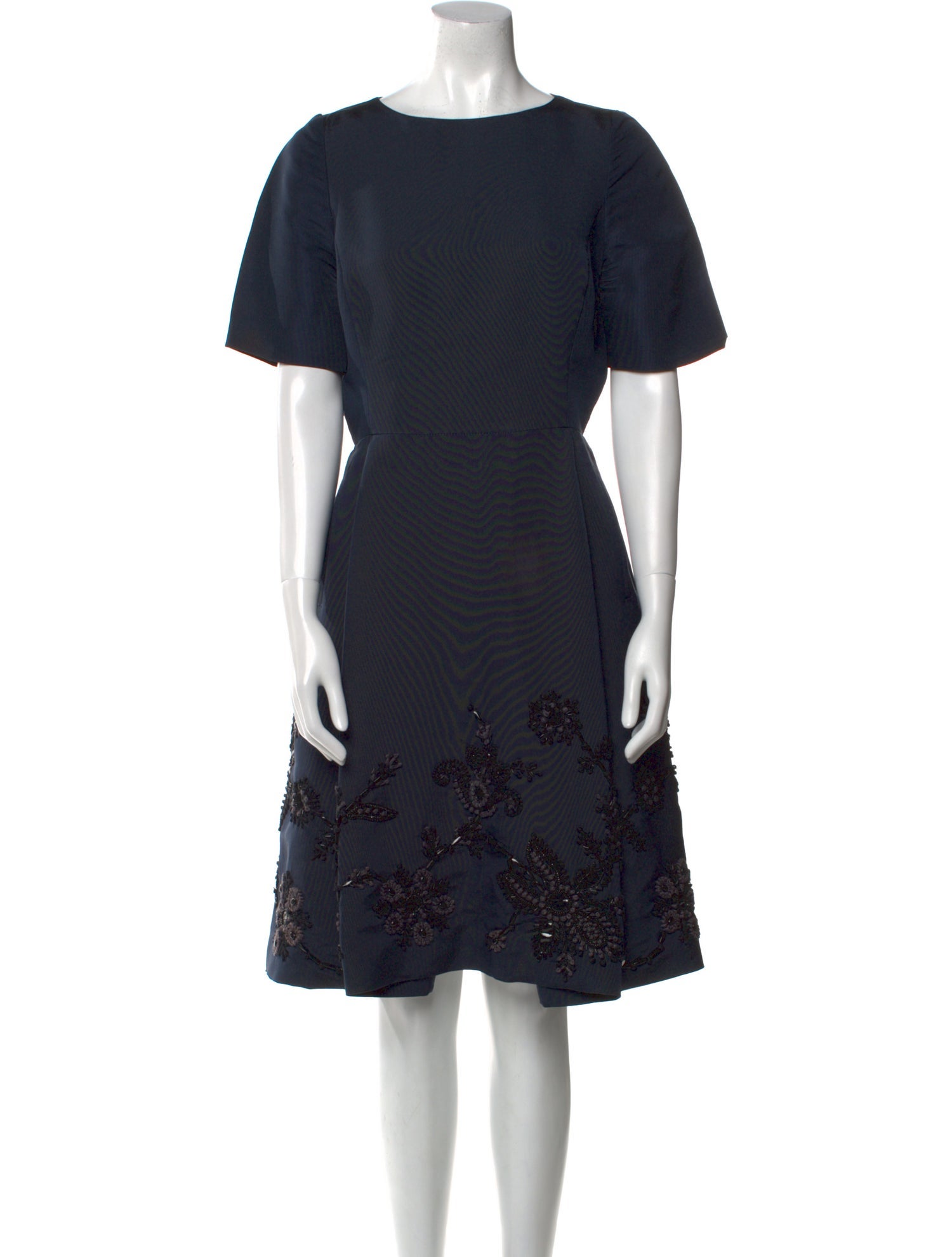 Oscar de la Renta Silk Knee-Length Dress
