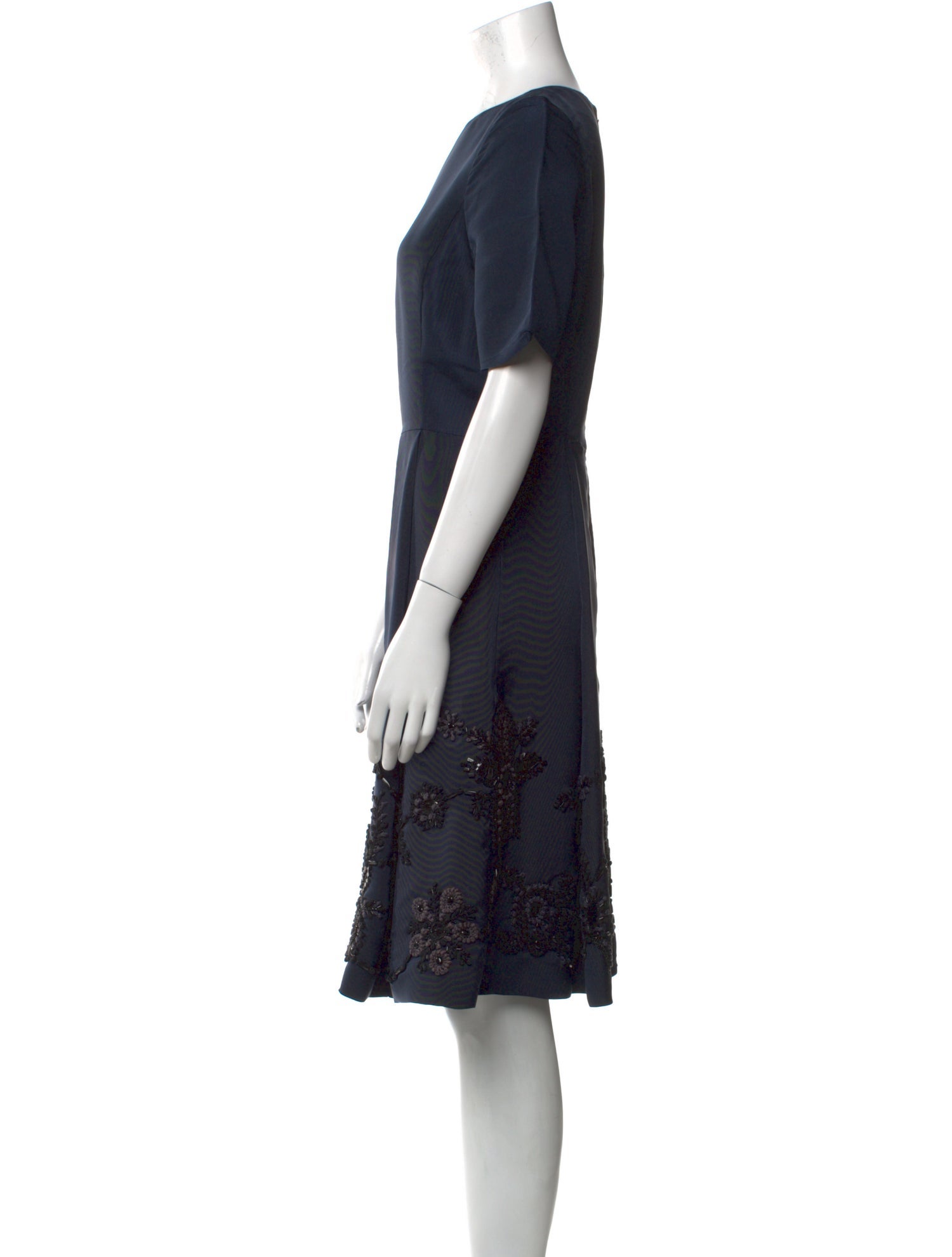 Oscar de la Renta Silk Knee-Length Dress