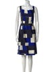 Oscar de la Renta Silk Knee-Length Dress