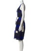 Oscar de la Renta Silk Knee-Length Dress