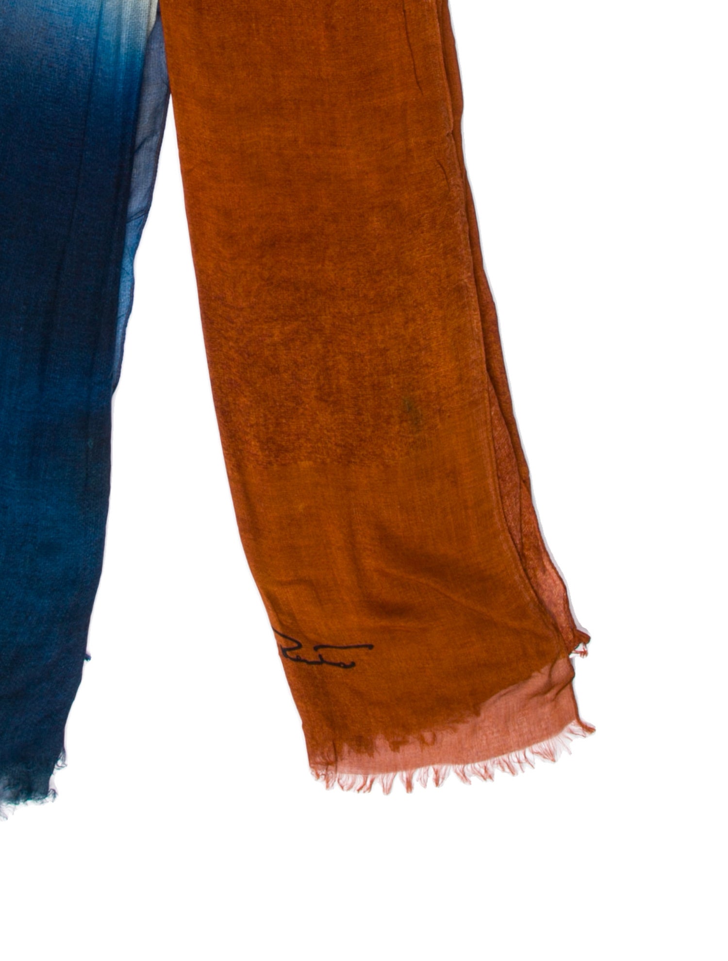 Oscar de la Renta Colorblock Pattern Scarf